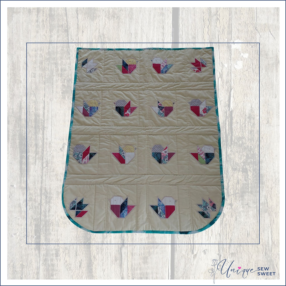 Thumbnail: QUILT TOP PANEL - LITTLE BIRDIE - CHARITY MAKE