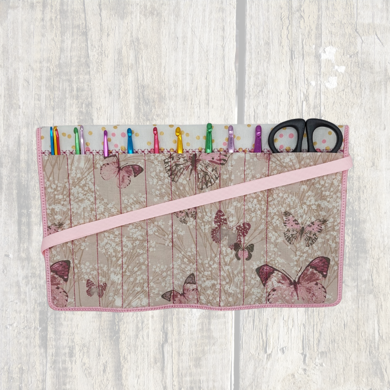Thumbnail: ITH Crochet Hook/Brush Roll - 6x10 & 8x12 Hoop Options - 884