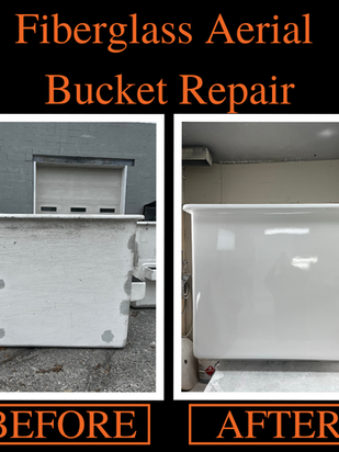 Fiberglass Aerial Bucket Repair