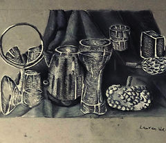 Charcoal drawing