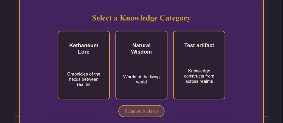 Chronicles of the Kethaneum -The Library Screen Returns!