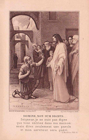 Domine non sum dignus-Etienne Azambre-Image pieuse