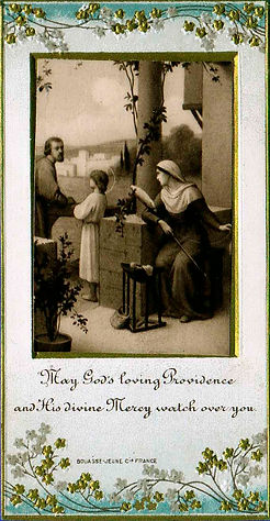 The Holy Family-Etienne Azambre-Holy card