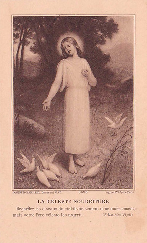 La céleste nourriture-Etienne Azambre-Image pieuse