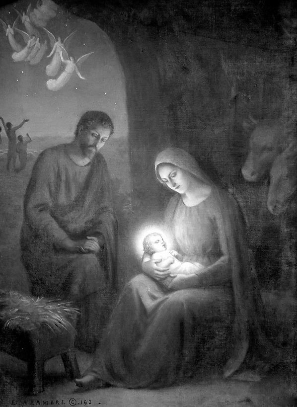 La Nativité-Etienne Azambre-Tableau religieux