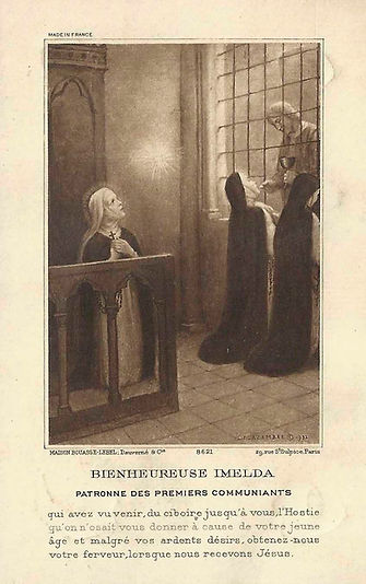 Bienheureuse Imelda, patronne des premiers communiants-Etienne Azambre-Image pieuse