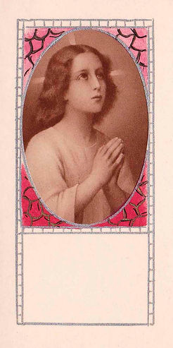 Le Christ enfant en prière-Etienne Azambre-Image pieuse
