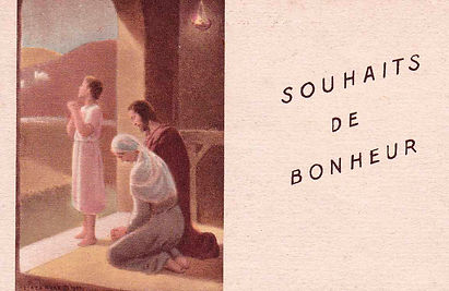 Nazareth. Souhaits de bonheur-Etienne Azambre-Image pieuse