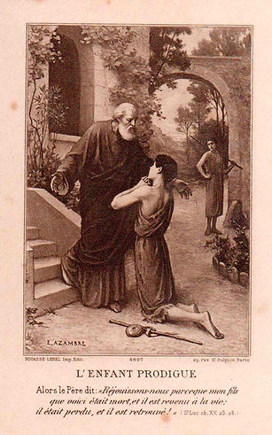 Etienne Azambre-L'enfant prodigue-Image pieuse