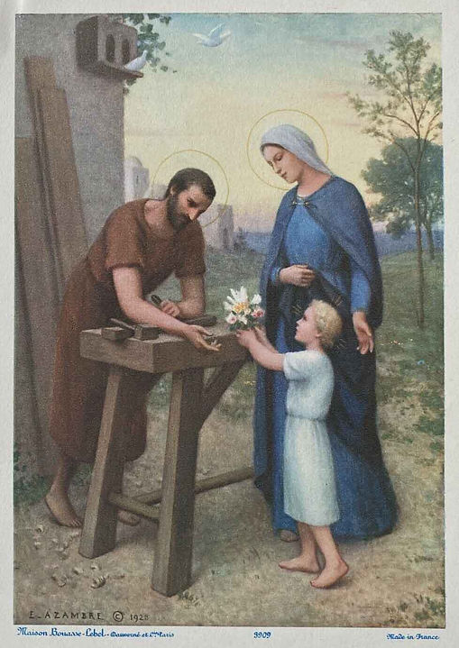 L'offrande à Joseph-Etienne_Azambre-Bouasse Lebel Dauverné et Cie - Image pieuse-Copyright 1928