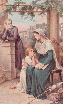 La Sainte Famille-Etienne Azambre-Image pieuse