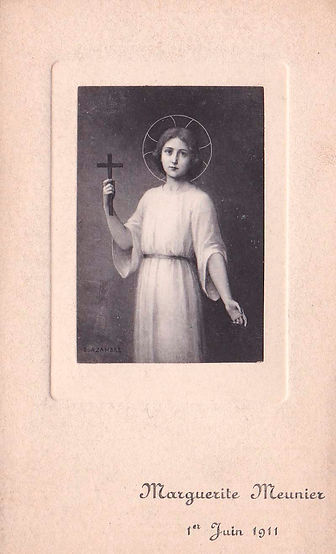 Le Christ enfant et la Croix-Etienne Azambre-Image pieuse
