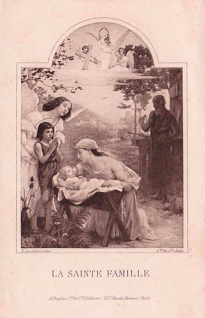 La sainte Famille-Etienne Azambre-Image pieuse