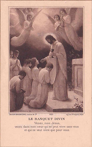 Le banquet divin-Etienne Azambre-Image pieuse