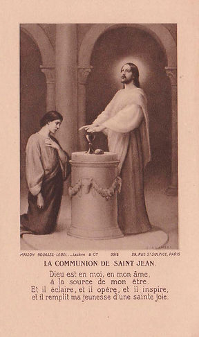 La communion de saint Jean-Etienne Azambre-Image pieuse