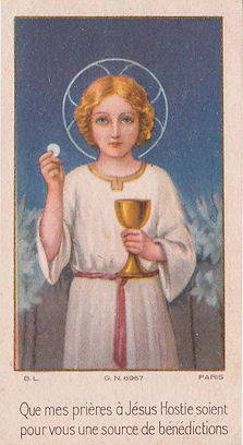 Jésus Hostie-Etienne Azambre-Image pieuse