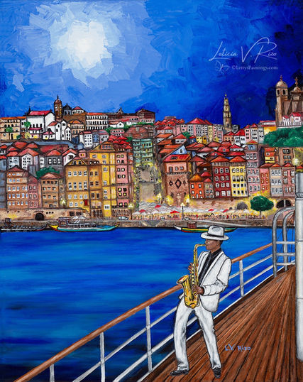 jazz, Porto, Portugal, wine, river journeys, river cruise, boating, traveling, KJAZZ, Leticia V. Rizo artist