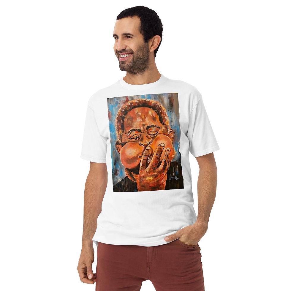 Thumbnail: Bop'n With Diz Men’s premium heavyweight tee