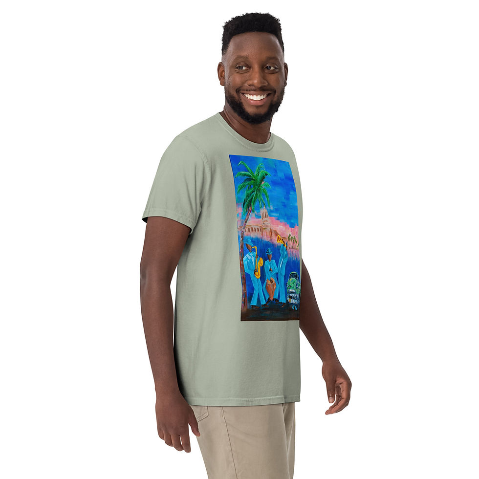 Thumbnail: Havana Jazz Unisex garment-dyed heavyweight t-shirt
