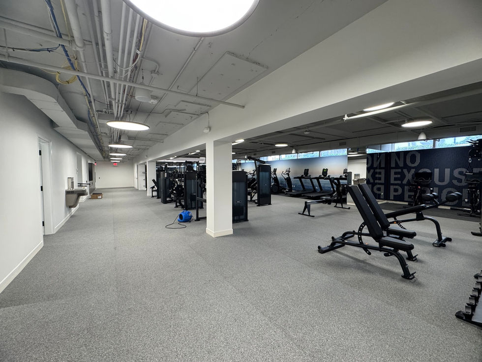 Office building gym for tenants