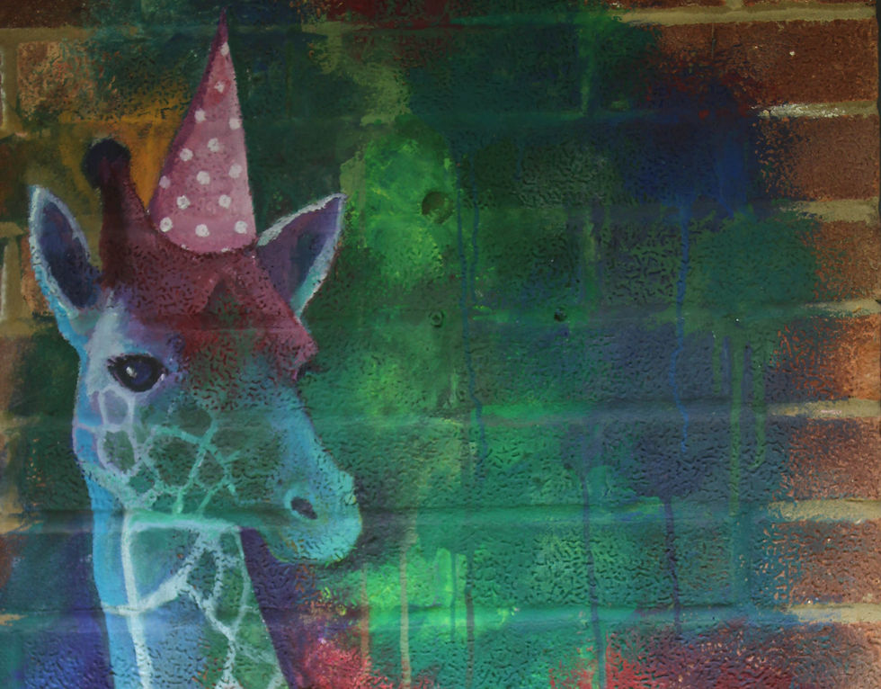 Miniaturbild: Party Giraffe- Limited edition Print