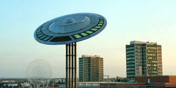 View from the Childrens Hospital at the Royal Belfast of the Saucer, Westicles and the flats at the 