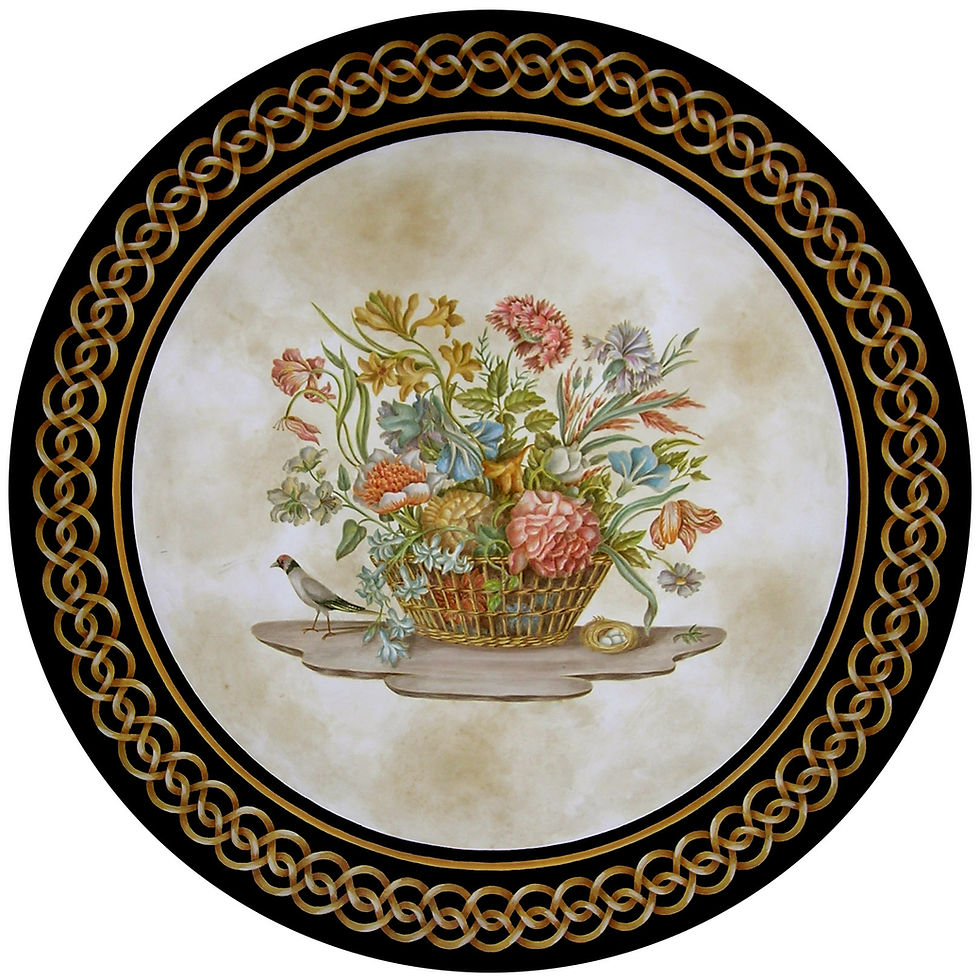 Schade aan scagliola tafelbladen door vocht en hitte tijdens transport
