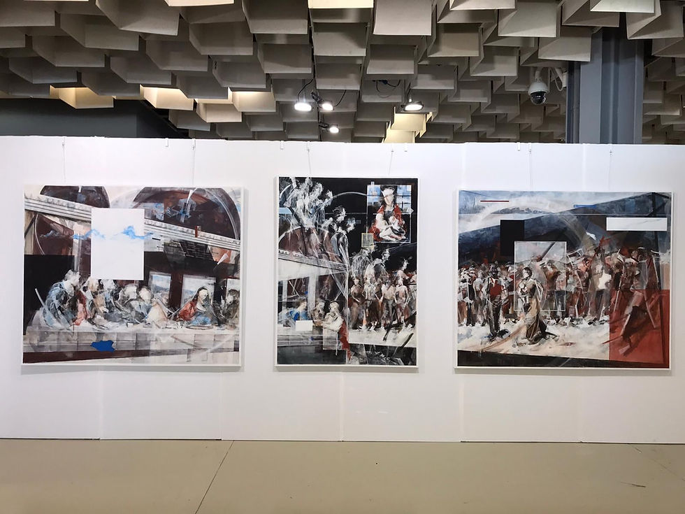 Drieluik Wessel Huisman Biennale Florence 2019