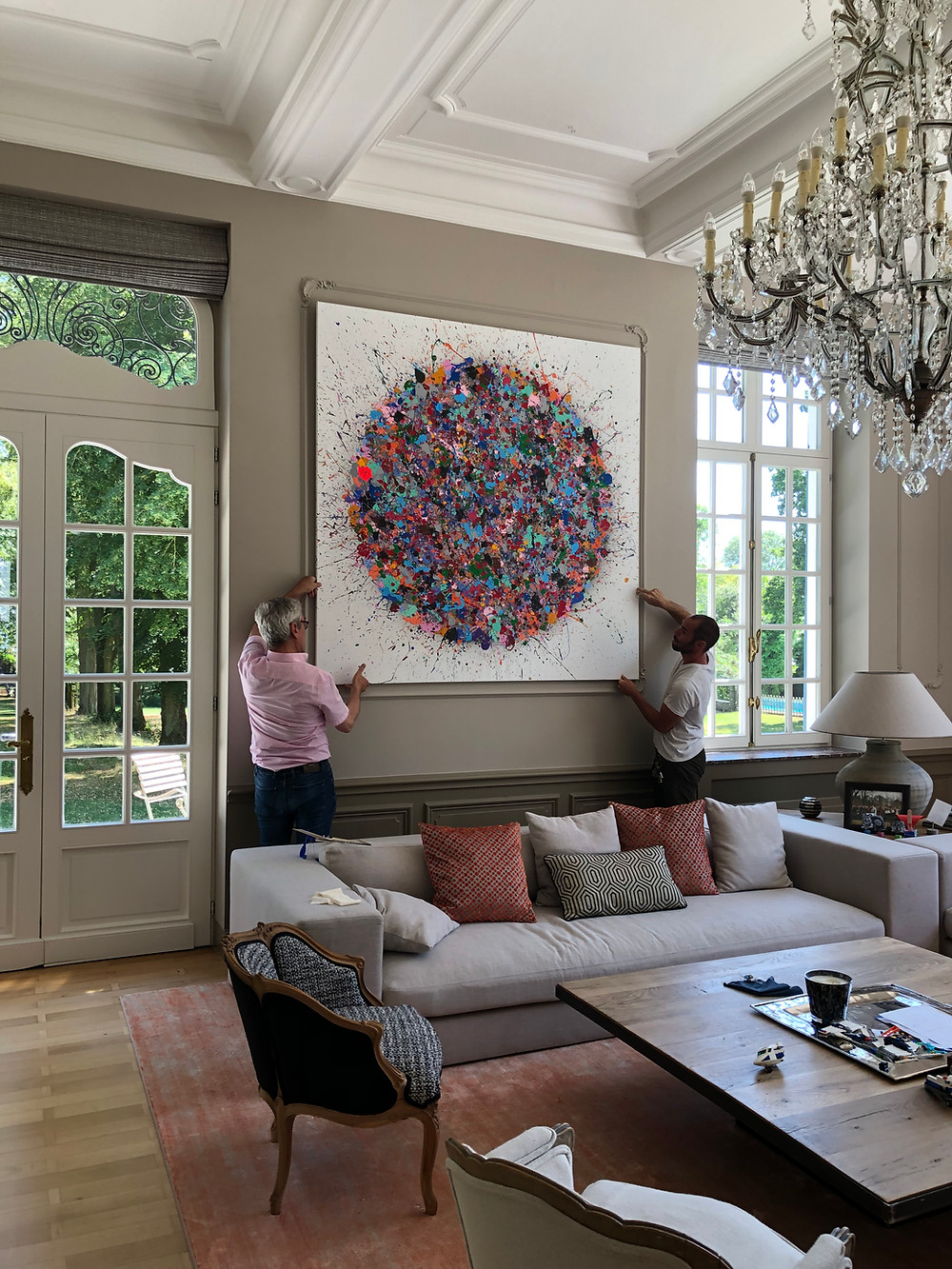 Schilderij Denis De Gloire in interieur