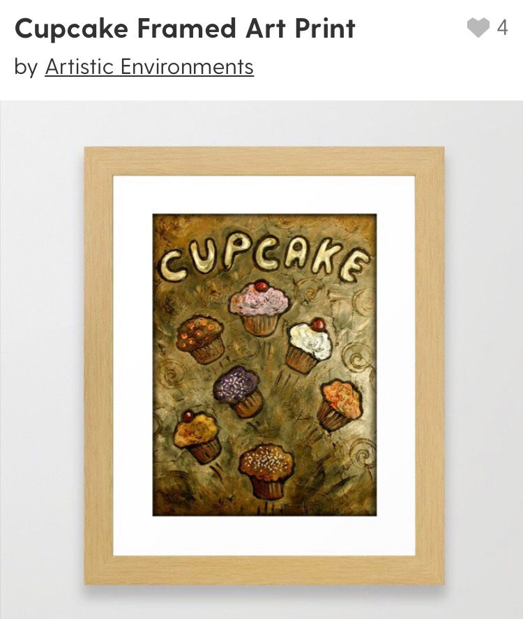 Thumbnail: CUPCAKE SOLD ** BUY PRINTS TOTES TRAYS AND MORE