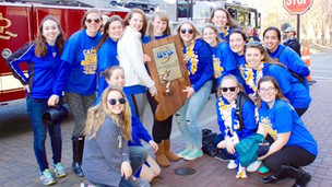 CHS Girls’ Swim Team Grand Marshals in the Carmel Fest 4th of July Parade