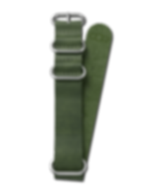 Bussora Retro Pilot Leather ZULU Strap Verde Militare