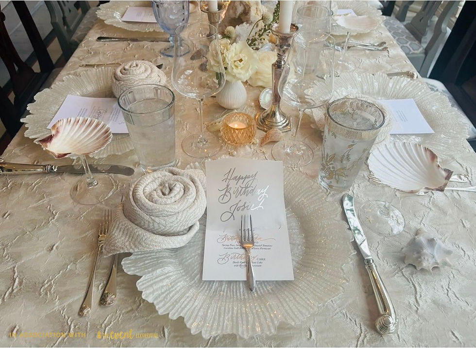 Mermaid Themed Birthday Dinner - Private Residence
