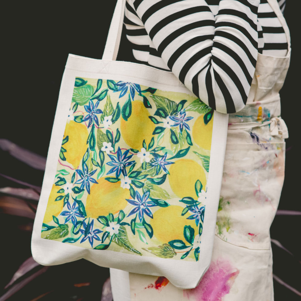 Lemon  Canvas Tote Bag