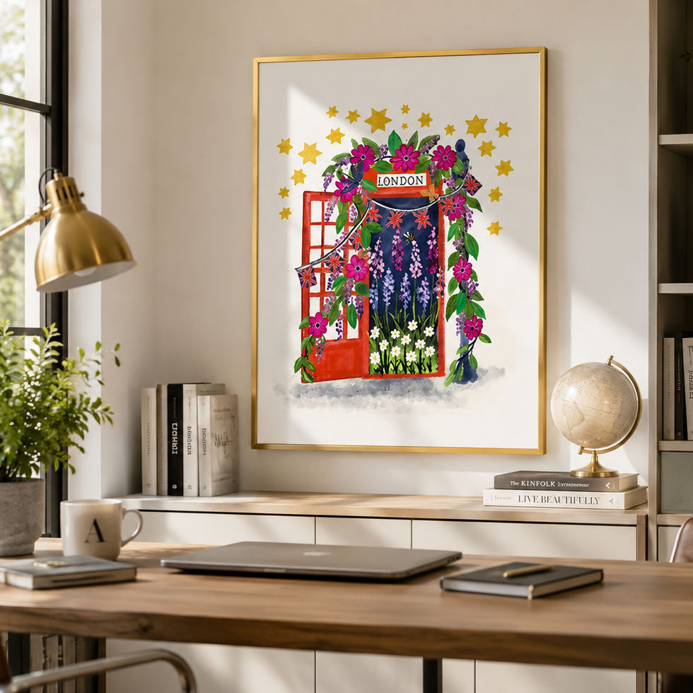 London Iconic Telephone Box Wall Art