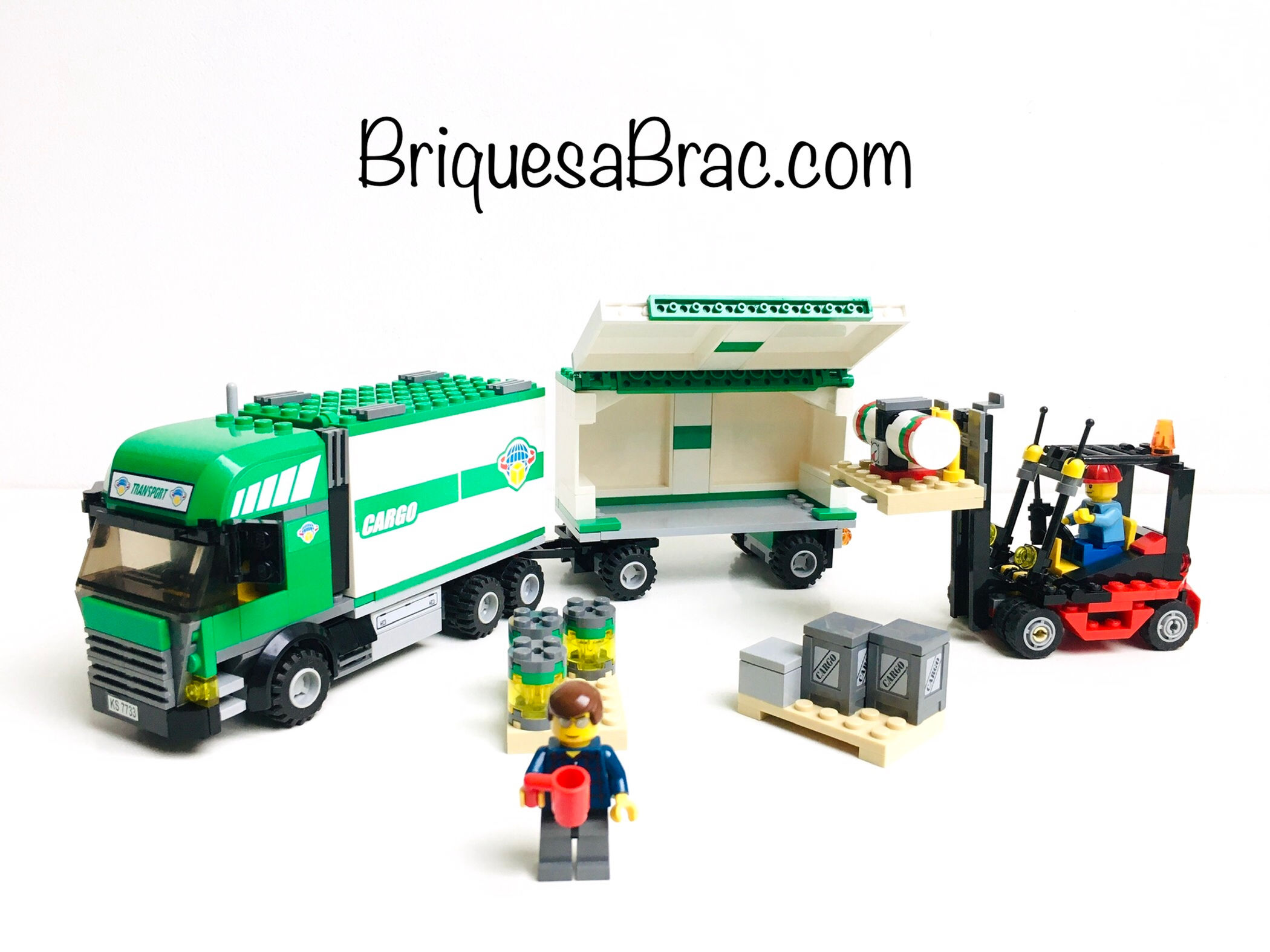 LEGO ® CITY 7733 Le Camion et son chariot élévateur