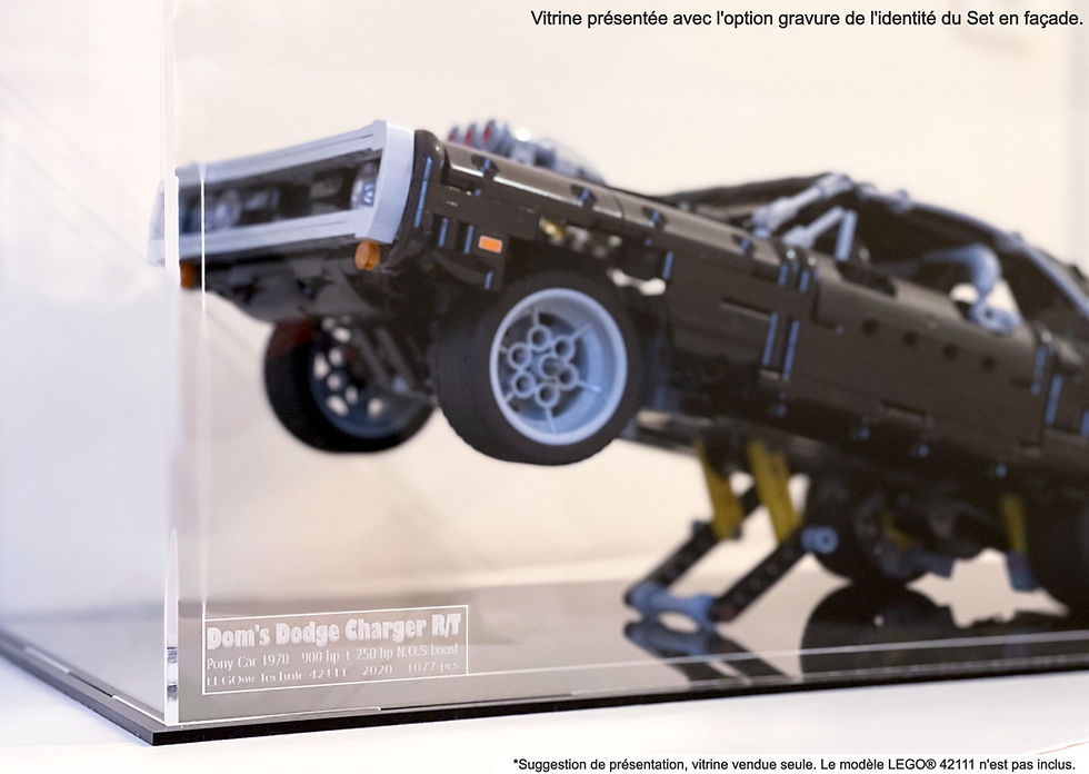 Miniature : Vitrine Plexiglas pour LEGO® 42111 Dom's Dodge Charger (non inclus)