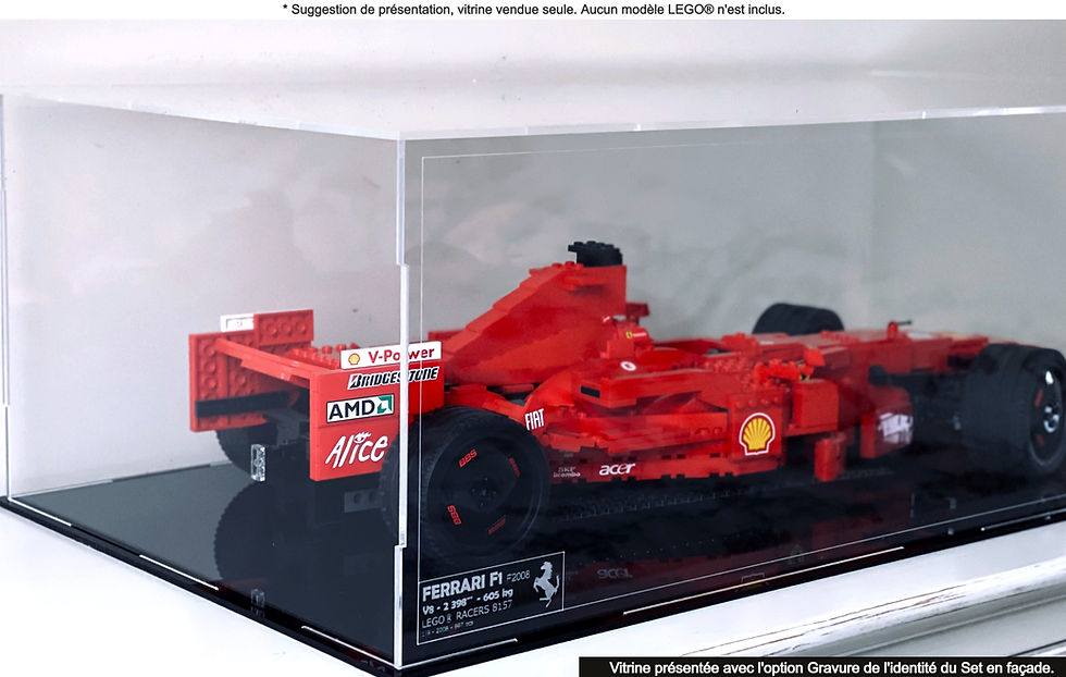 Thumbnail: Vitrine Plexiglas pour LEGO® 8157 Ferrari F1 1:9 (non inclus)
