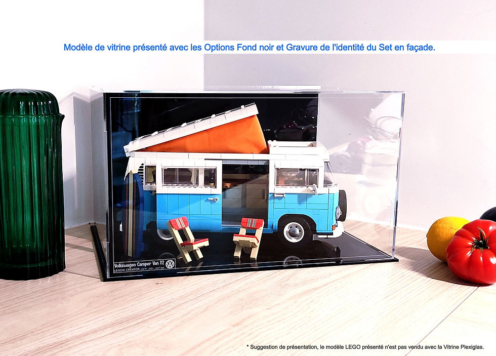 Thumbnail: Vitrine Plexiglas XL pour LEGO® 10279 Volkswagen Combi T2 (non inclus).