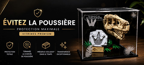 Eviter la poussière sur vos LEGO grâce à notre solution de vitrines en Plexiglas dédiée aux LEGO