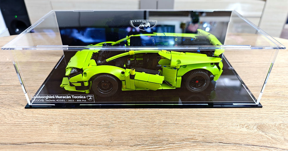 Miniature : Vitrine Plexiglas pour LEGO® Technic 42161 Lamborghini Huracán (non inclus)