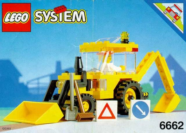 Lego Classic Town Backhoe Tractopelle 6662