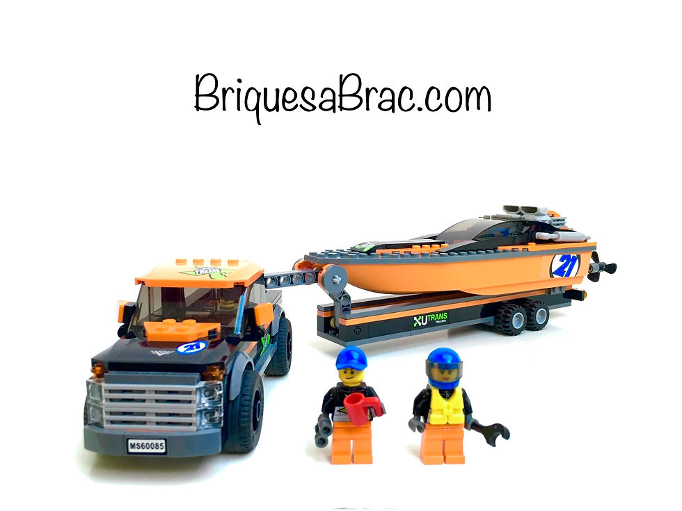 LEGO ?� CITY 60085 Le 4x4 et son hors-bord (Occasion) | briquesabrac