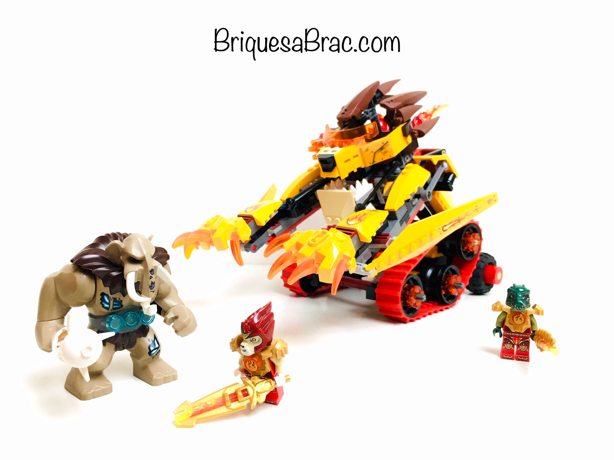 LEGO ® LEGENDS OF CHIMA 70144 Le Tank Lion de Feu (Occasion)