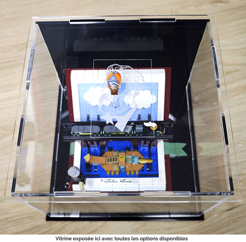 Thumbnail: Vitrine Plexiglas pour LEGO® IDEAS 40690 Hommage à Jules Verne (Non inclus)