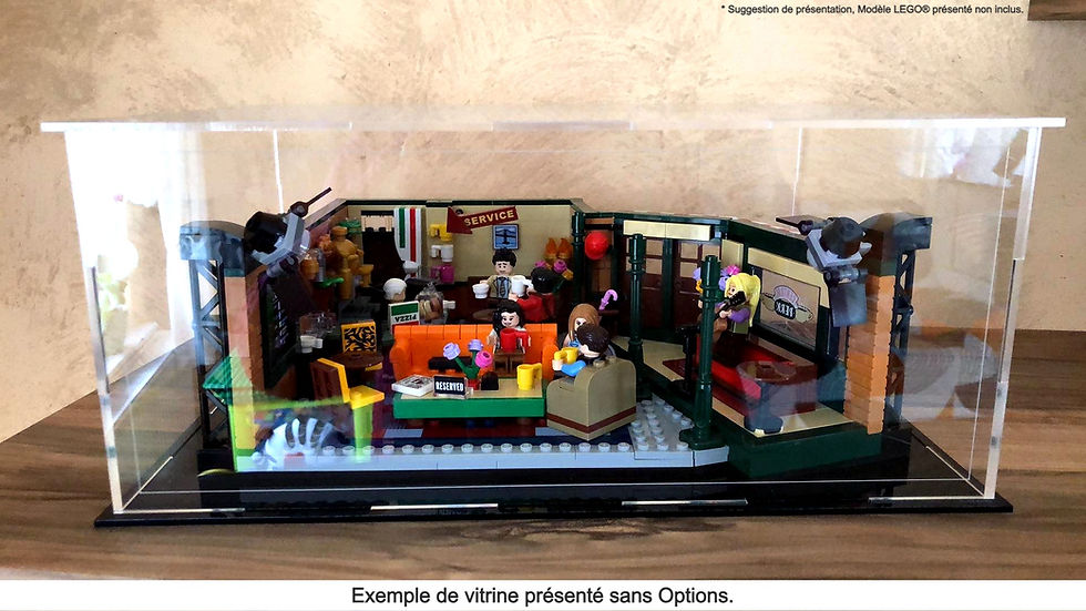 Thumbnail: Vitrine Plexiglas pour LEGO® IDEAS 21319 Central Perk Friends (non inclus)