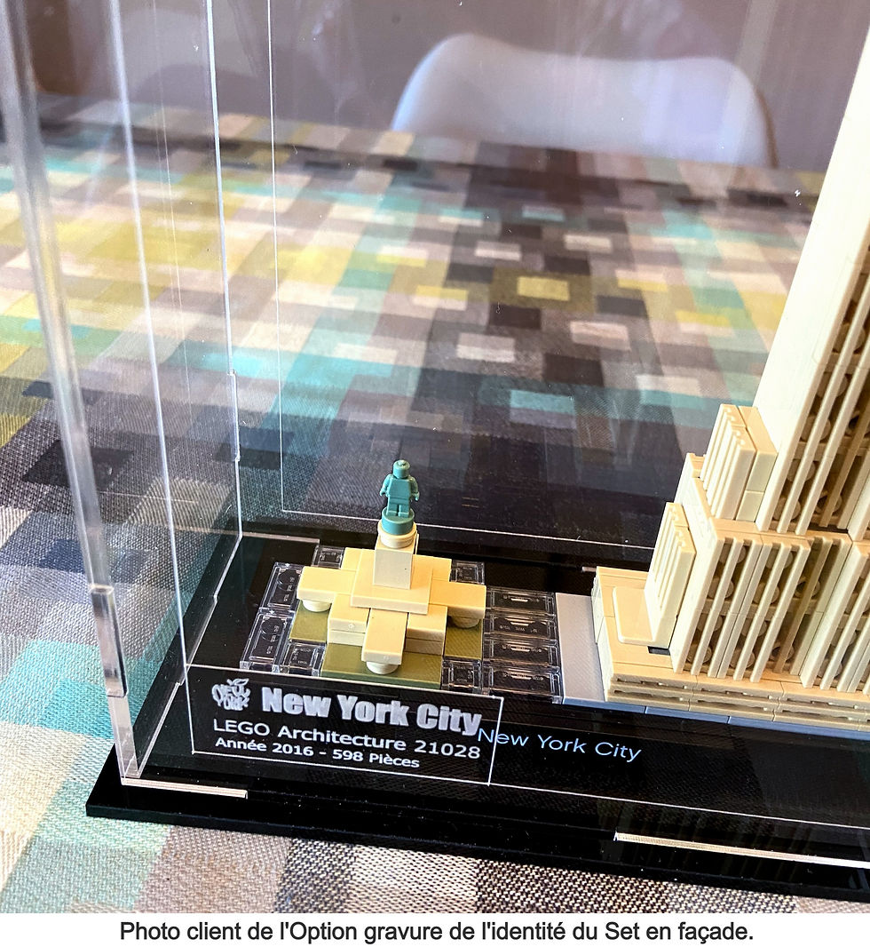 Miniature : Vitrine Plexiglas pour LEGO® 21028 Skyline New York (non inclus)