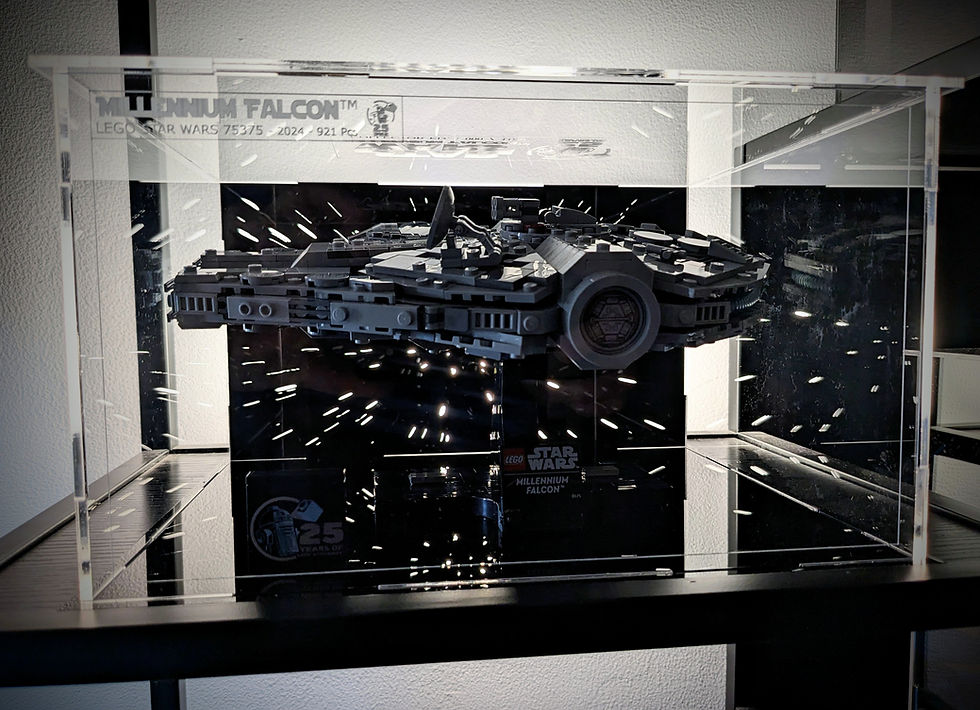 Miniaturbild: EXCLUSIVE 100ex | Vitrine Plexi pour LEGO® 75375 Millennium Falcon™ (non inclus)