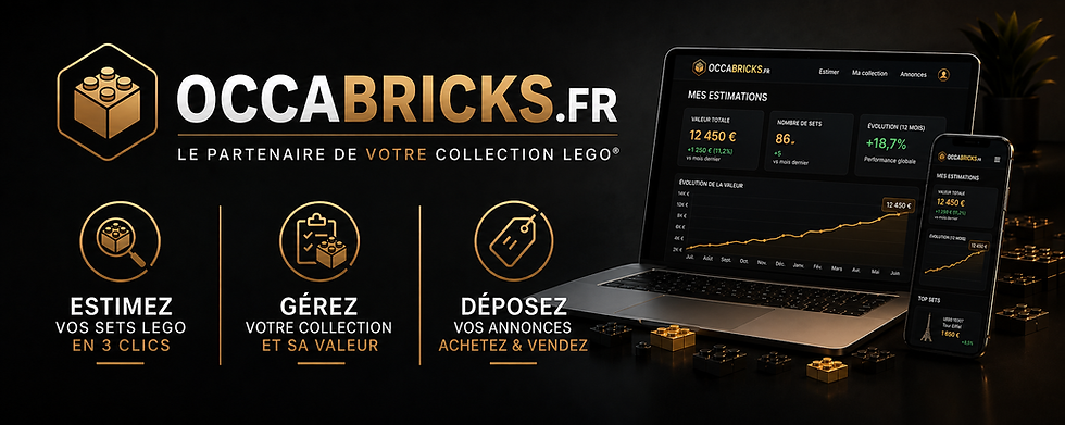 Occabricks vous permet de gérer et estimer vos sets LEGO en 3 clics