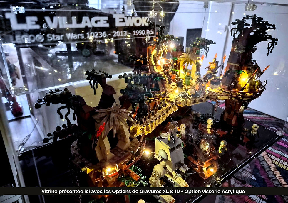 Miniature : Vitrine Plexiglas pour LEGO® Star Wars 10236 Le village Ewok™ (non inclus)